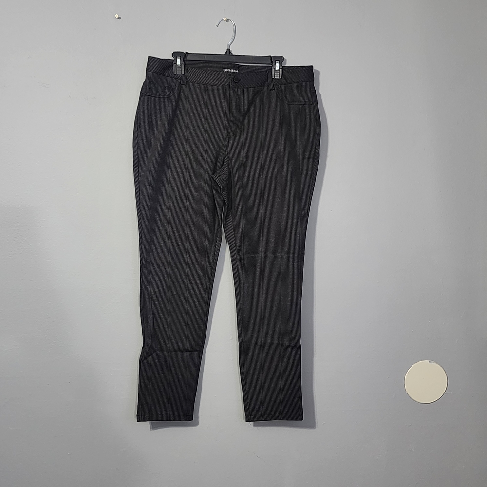 DKNY Black Houndstooth Pattern Pants